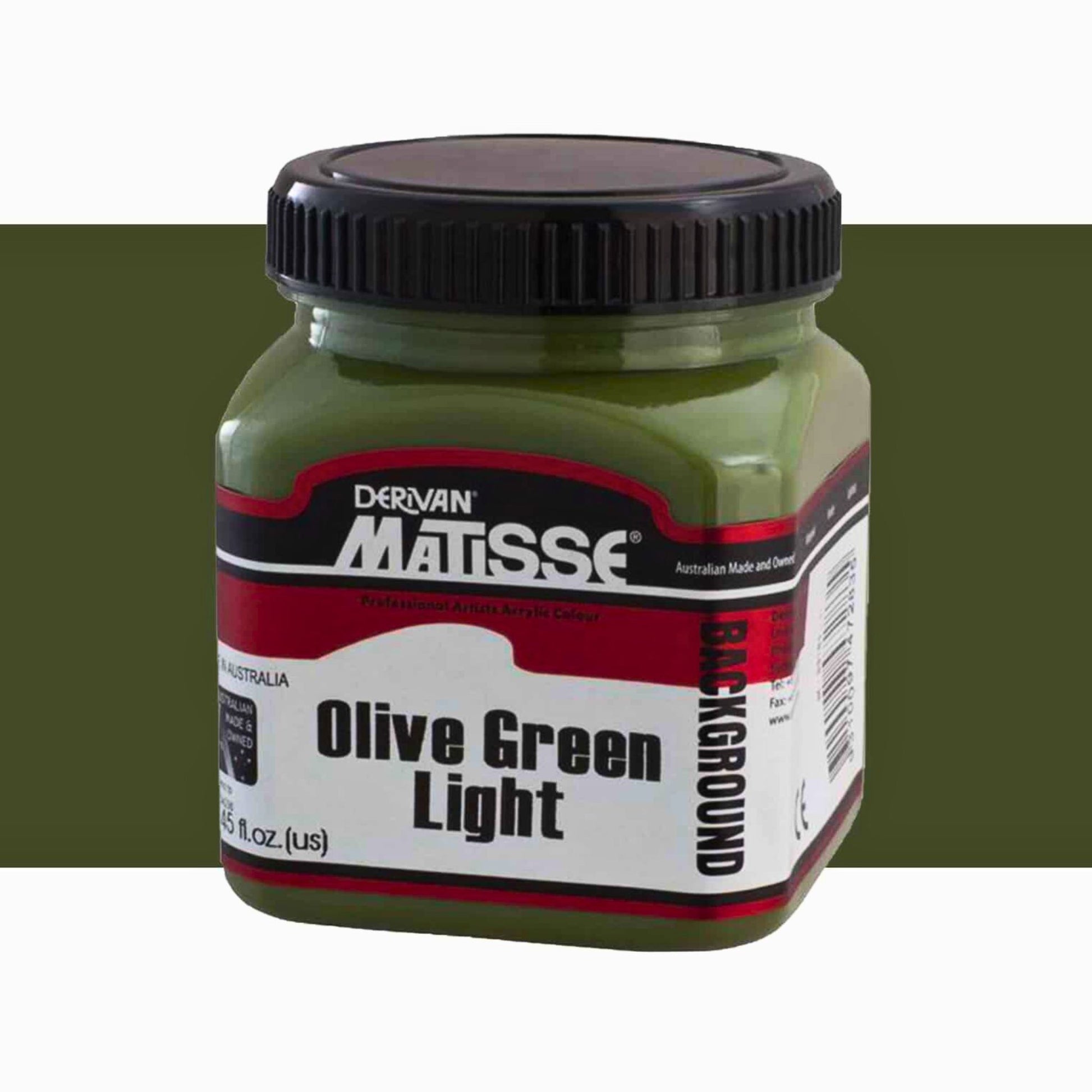 MATISSE BACKGROUND COLOUR 250ml OLIVE GREEN LIGHT