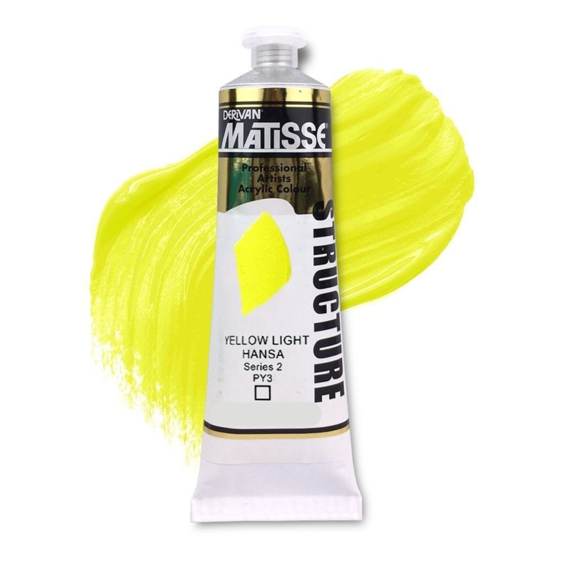 MATISSE STRUCTURE ACRYLIC 150ml S2 YELLOW LIGHT HANSA