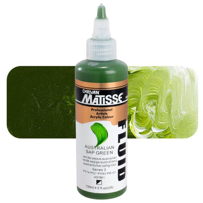 Matisse Fluid Acrylic 135ml S3 AUSTRALIAN SAP GREEN