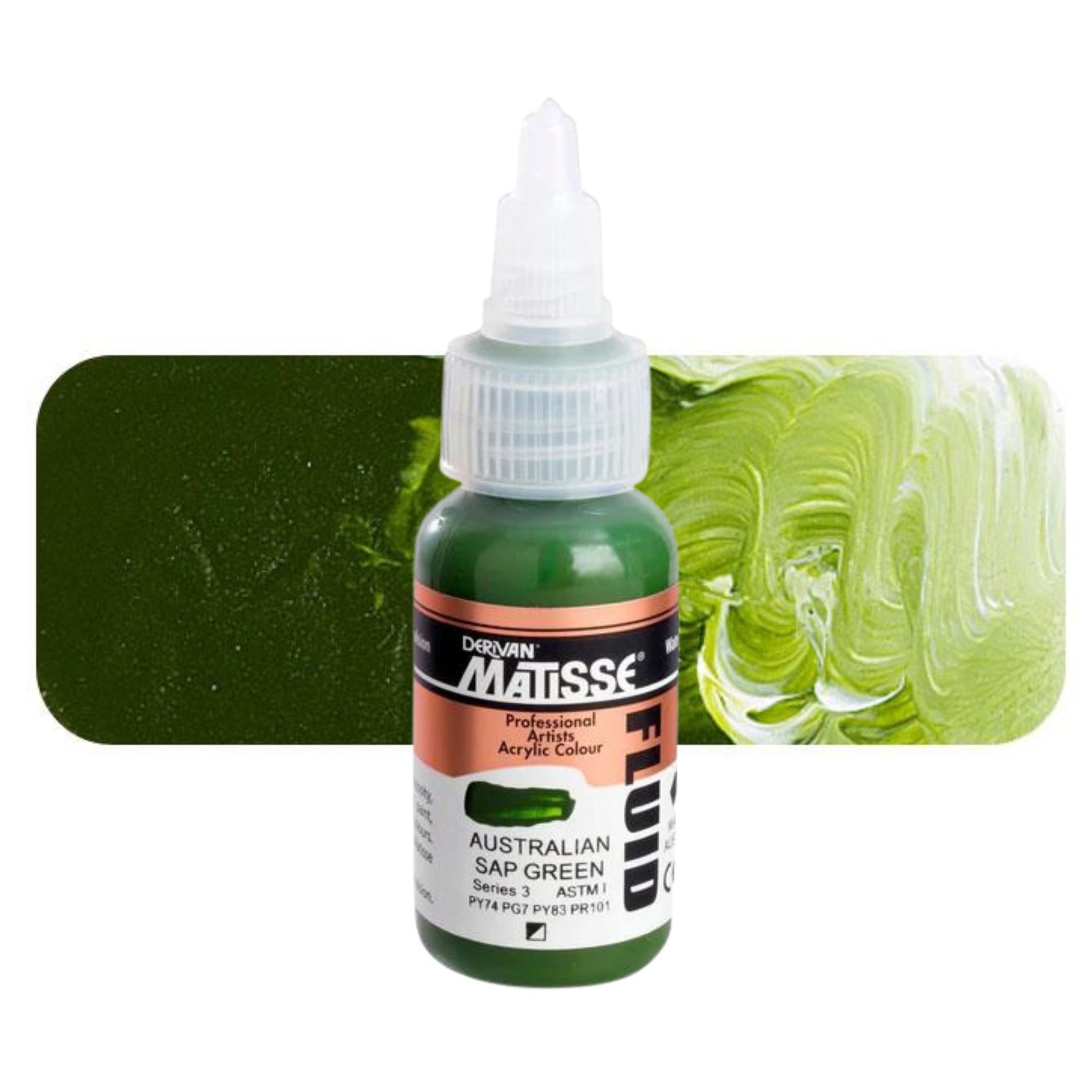 Matisse Fluid Acrylic 36ml S3 AUSTRALIAN SAP GREEN