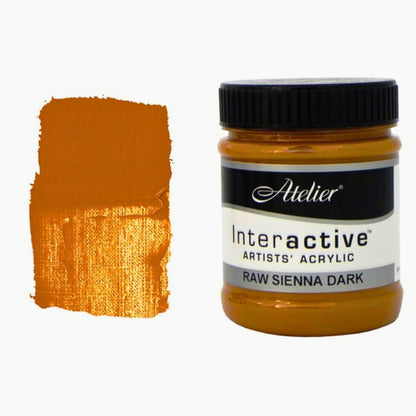 Atelier Interactive Acrylic 250ml S1 Raw Sienna Dark