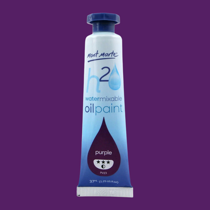 Mont Marte Water Mixable Oil Paint 37ml Purple