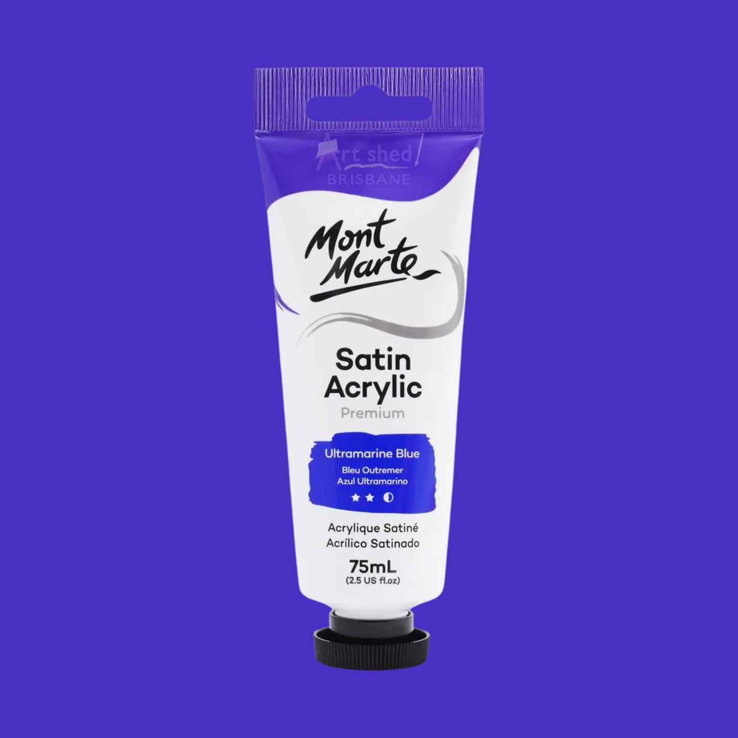 Mont Marte Satin Acrylic 75ml Ultramarine Blue