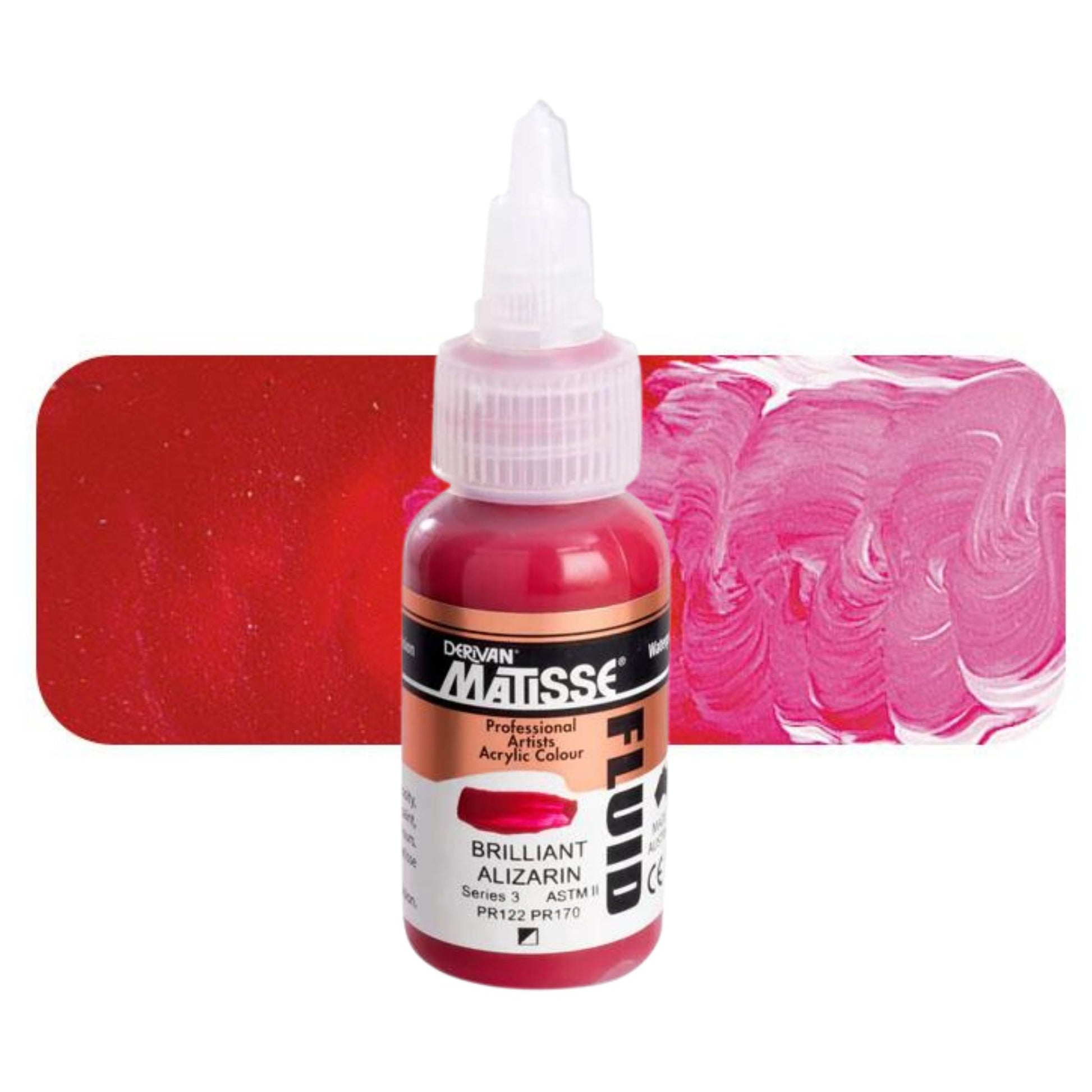 Matisse Fluid Acrylic 36ml S3 BRILLIANT ALIZARIN - CRIMSON