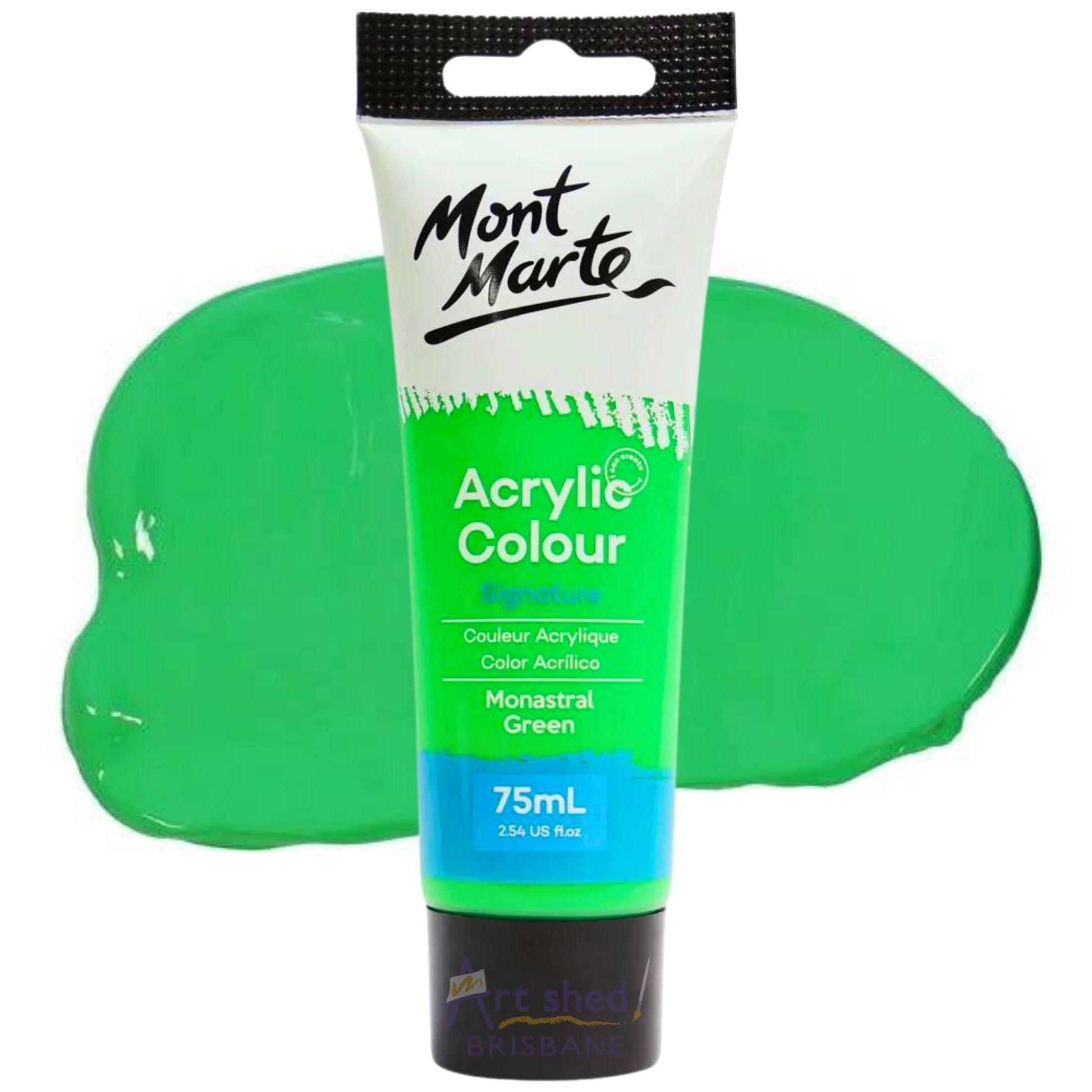 Mont Marte Signature Acrylic Paint 75ml Monastral Green