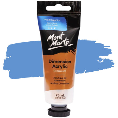 Mont Marte Dimension Acrylic Paint 75ml Pearl Sapphire