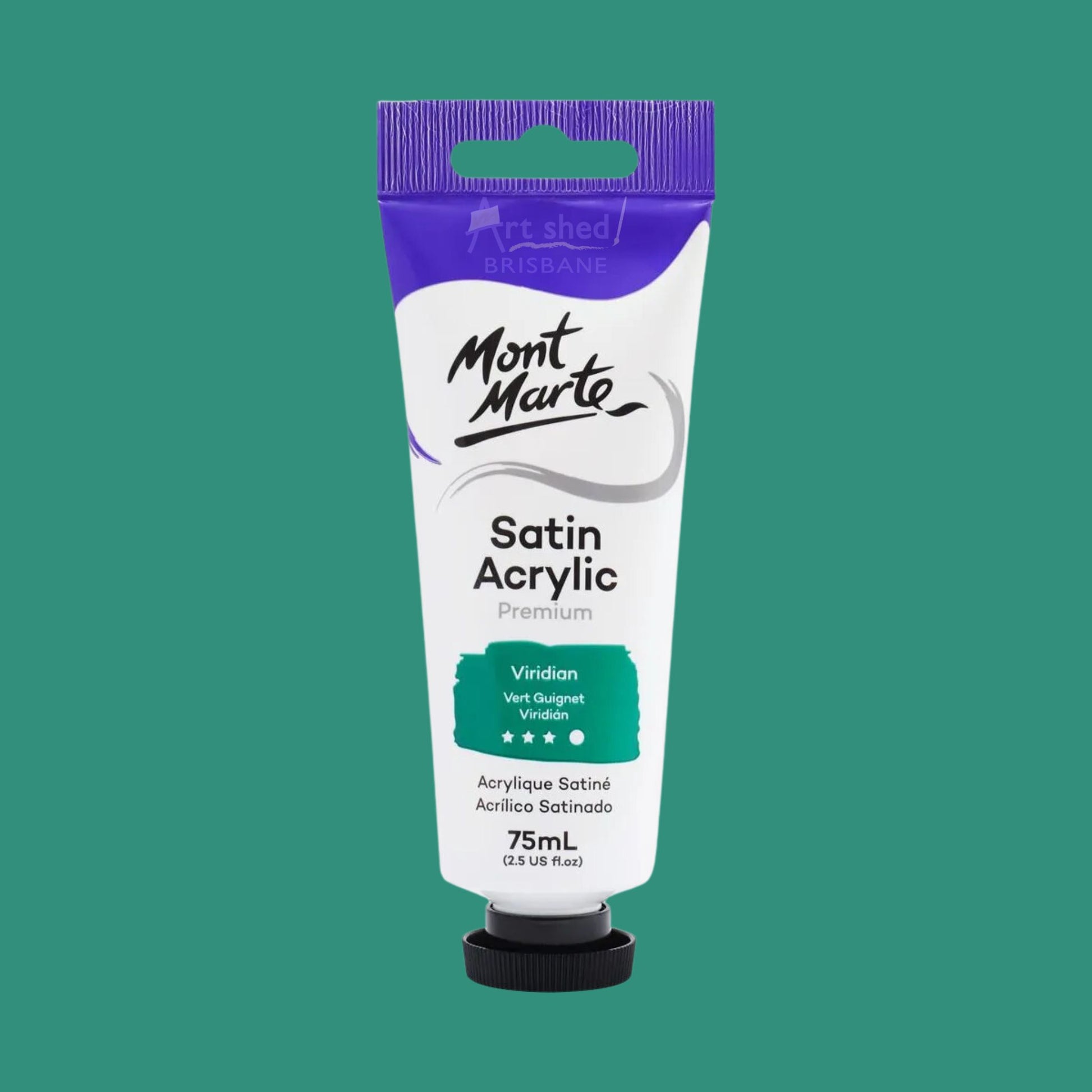 Mont Marte Satin Acrylic 75ml Viridian