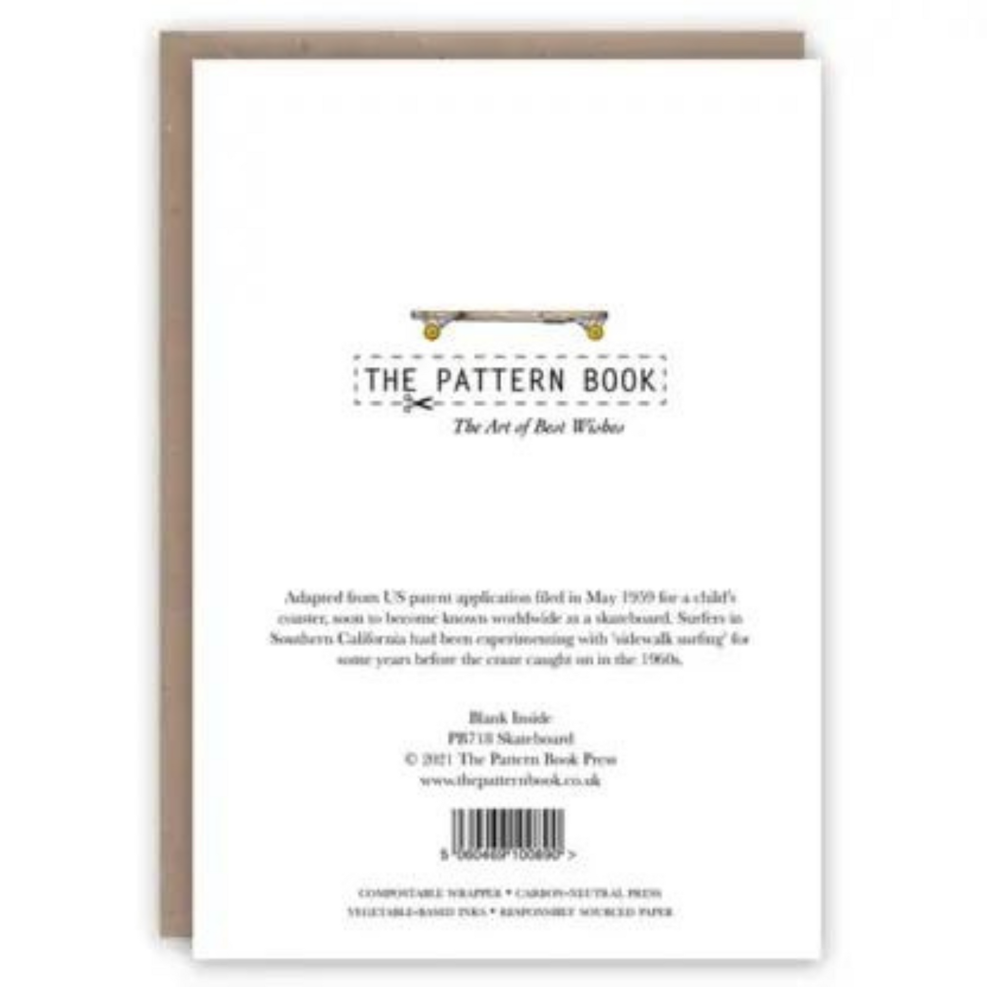 Pattern Book Gift Card - Skateboard