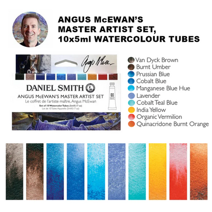 Daniel Smith Watercolour Artist Set - Angus McEwans 10 x 5ml