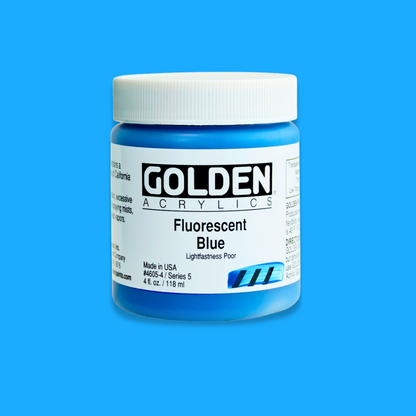 GOLDEN Acrylic 118ml Fluorescent BLUE