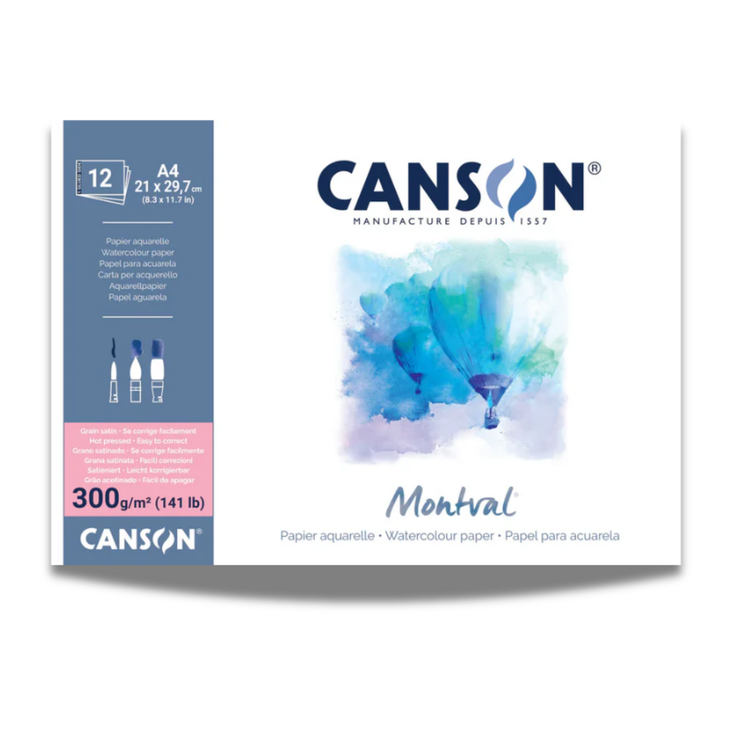 Canson Montval 300g Watercolour Pad Hot Press