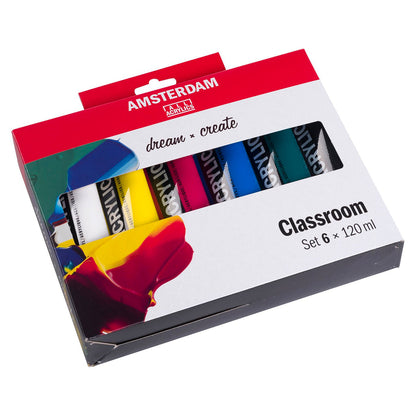 Amsterdam Acrylic Classroom Set 6 x 120ml