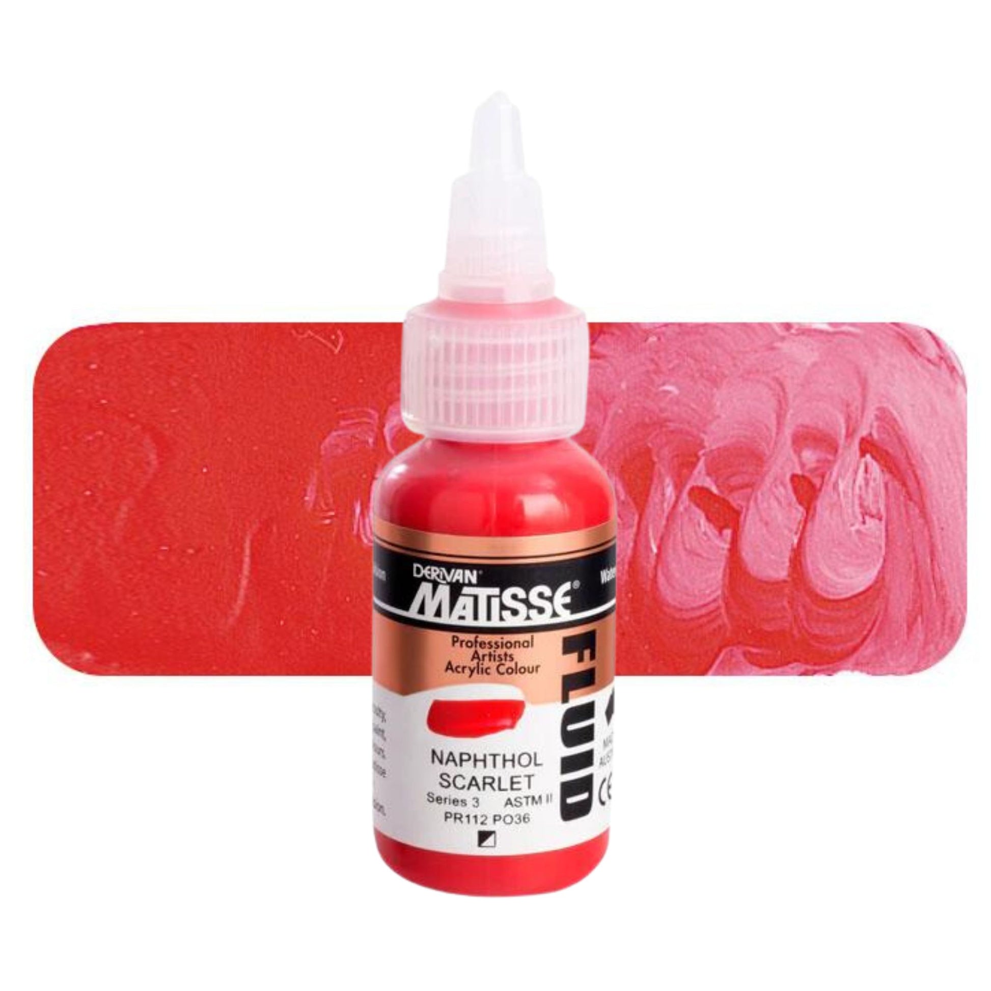 Matisse Fluid Acrylic 36ml S3 NAPTHOL SCARLET