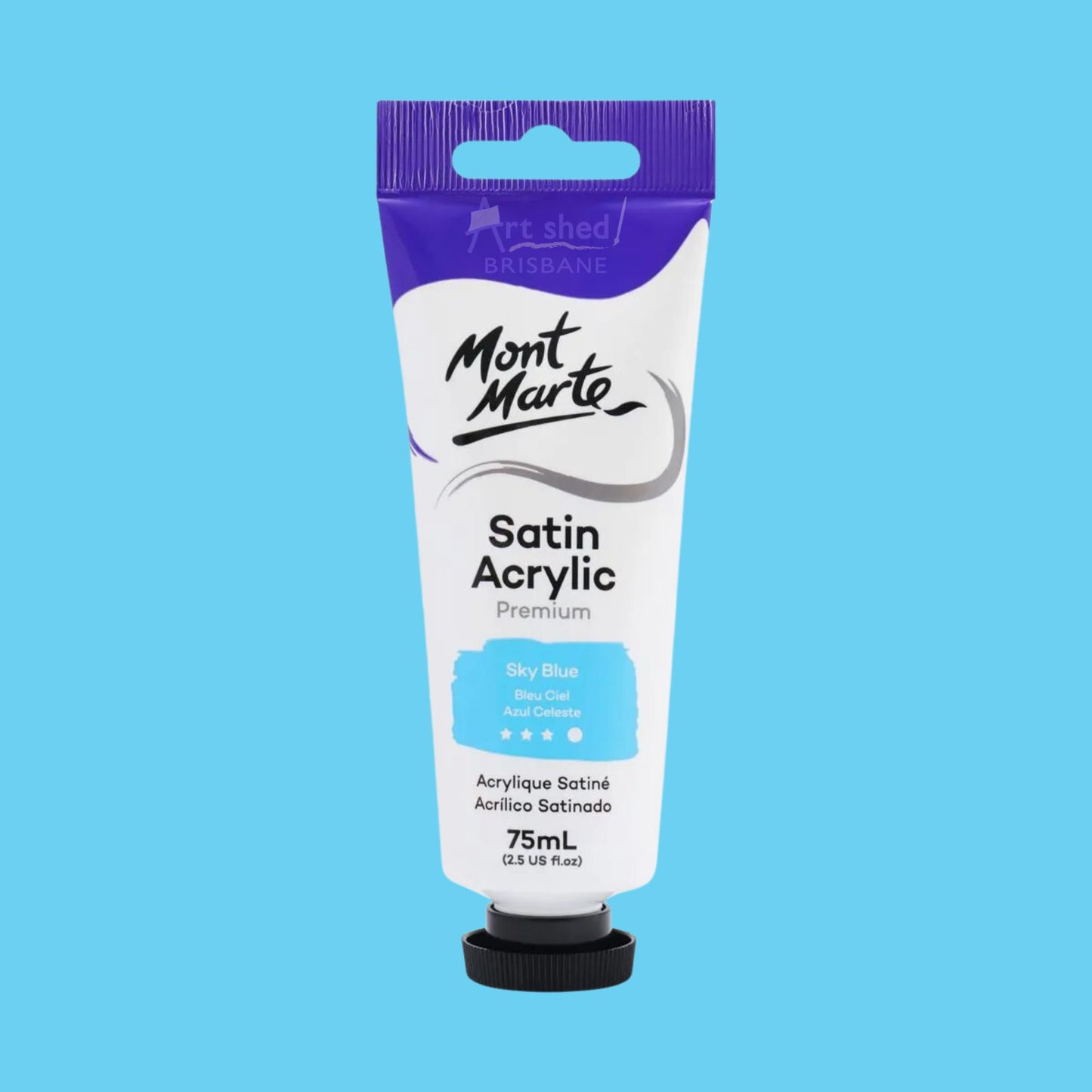 Mont Marte Satin Acrylic 75ml Sky Blue