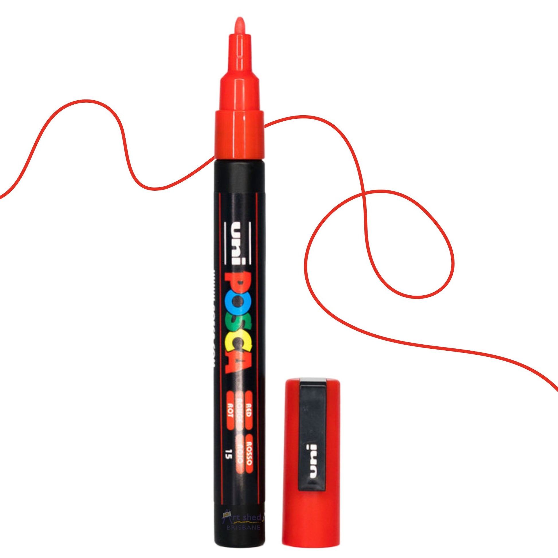 UNI POSCA 3M Fine BULLET 0.9 to 1.3mm Red