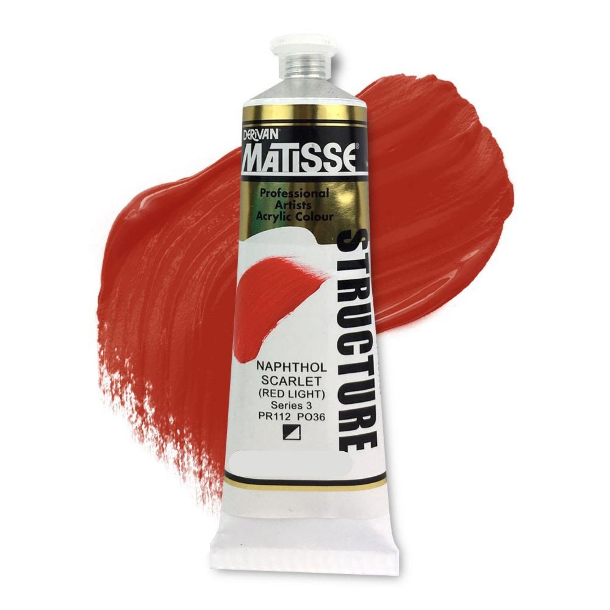 MATISSE STRUCTURE ACRYLIC 150ml S3 NAPTHOL SCARLET