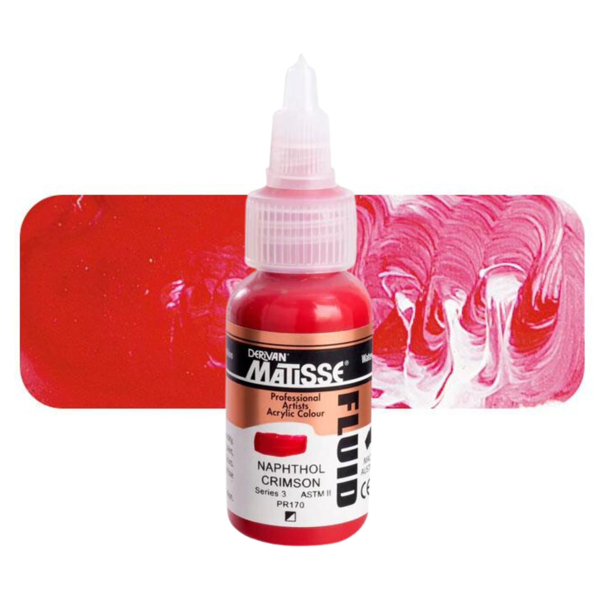 Matisse Fluid Acrylic 36ml S3 Napthol Crimson