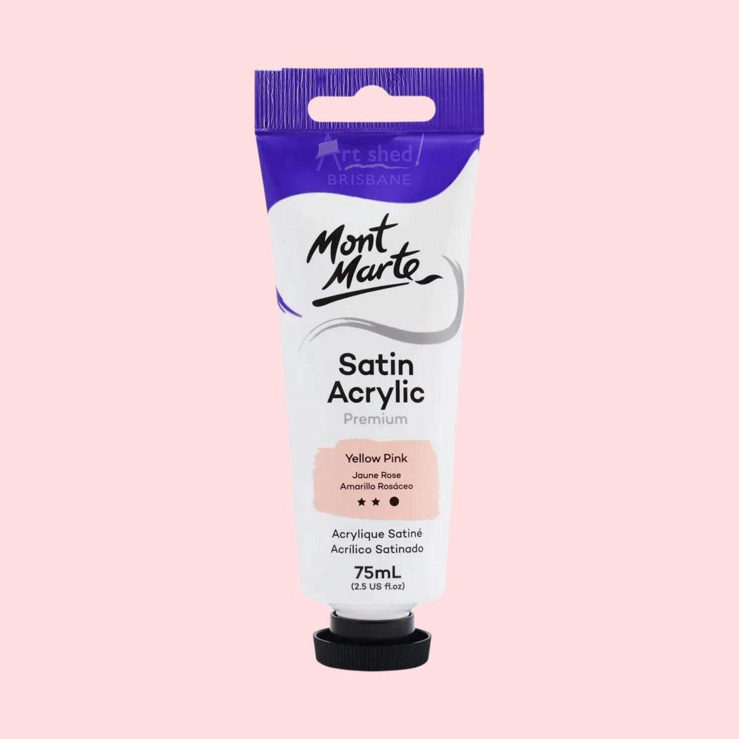 Mont Marte Satin Acrylic 75ml Yellow Pink