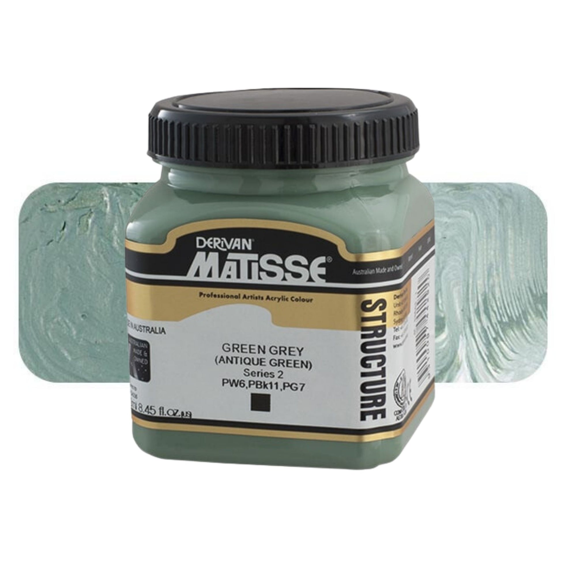 MATISSE STRUCTURE ACRYLIC 250ml S2 GREEN GREY - ANTIQUE