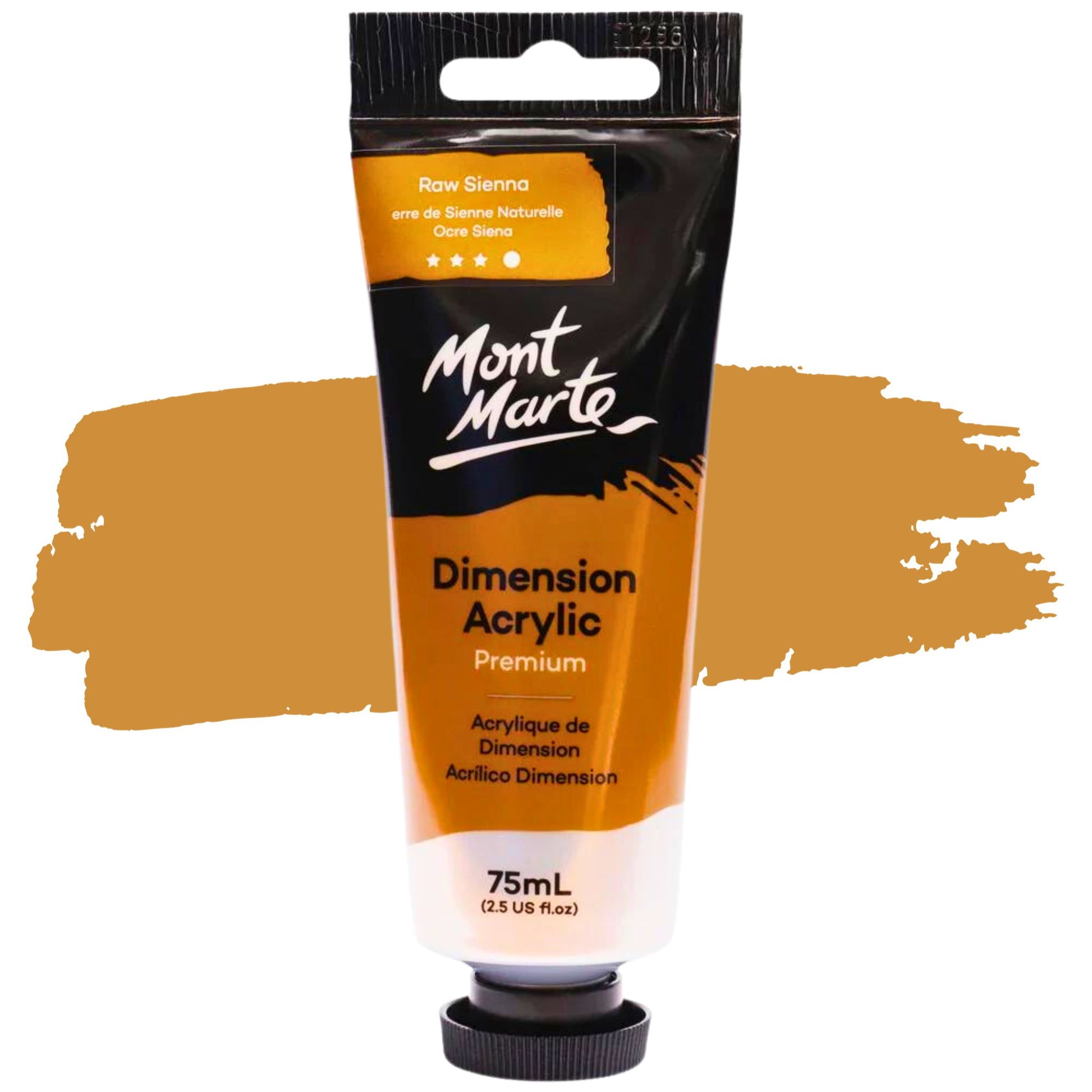 Mont Marte Dimension Acrylic Paint 75ml Raw Sienna