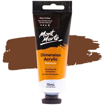 Mont Marte Dimension Acrylic Paint 75ml Raw Umber