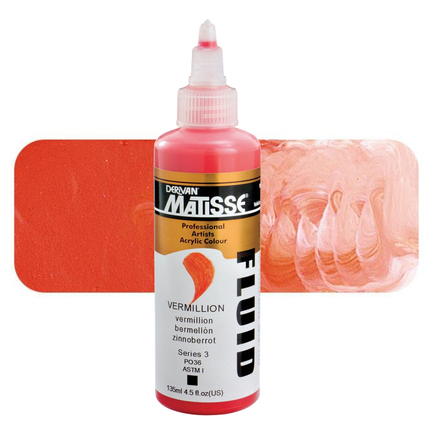 Matisse Fluid Acrylic 135ml S3 VERMILION