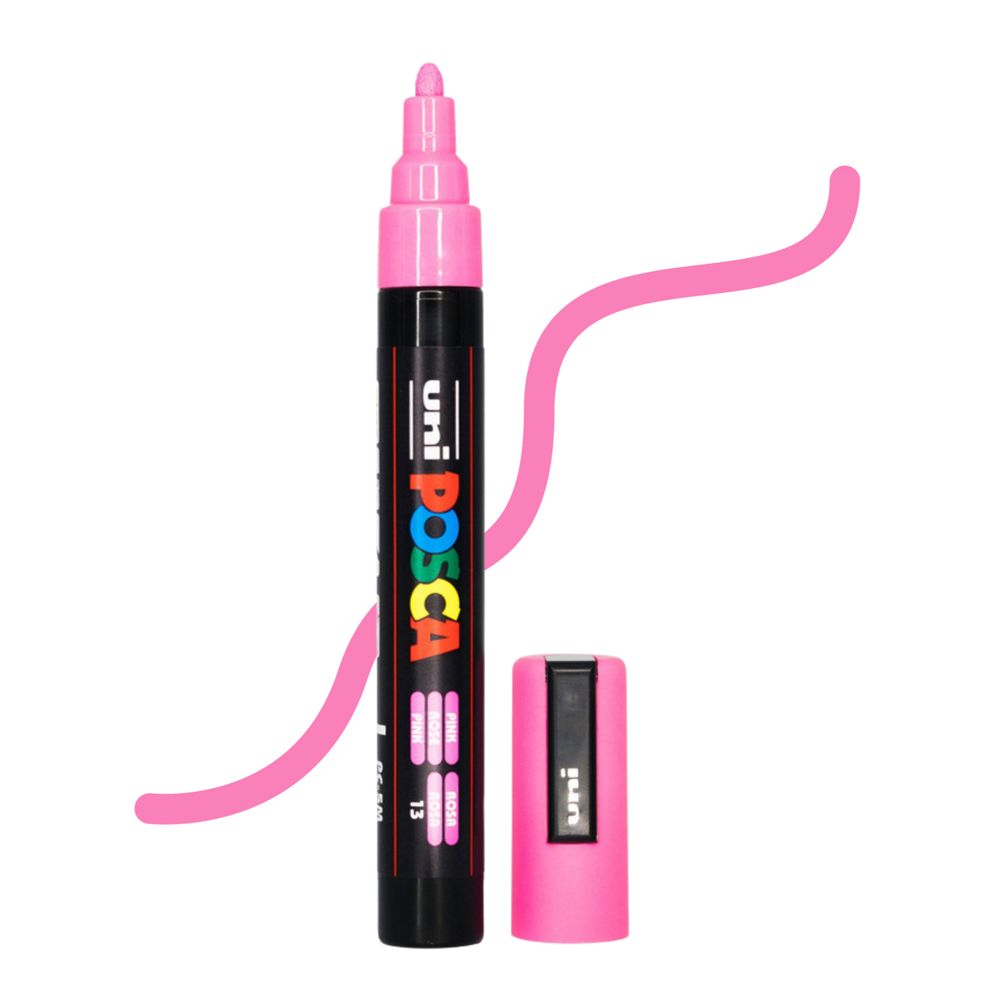 UNI POSCA 5M MEDIUM BULLET 1.8 to 2.5mm PINK