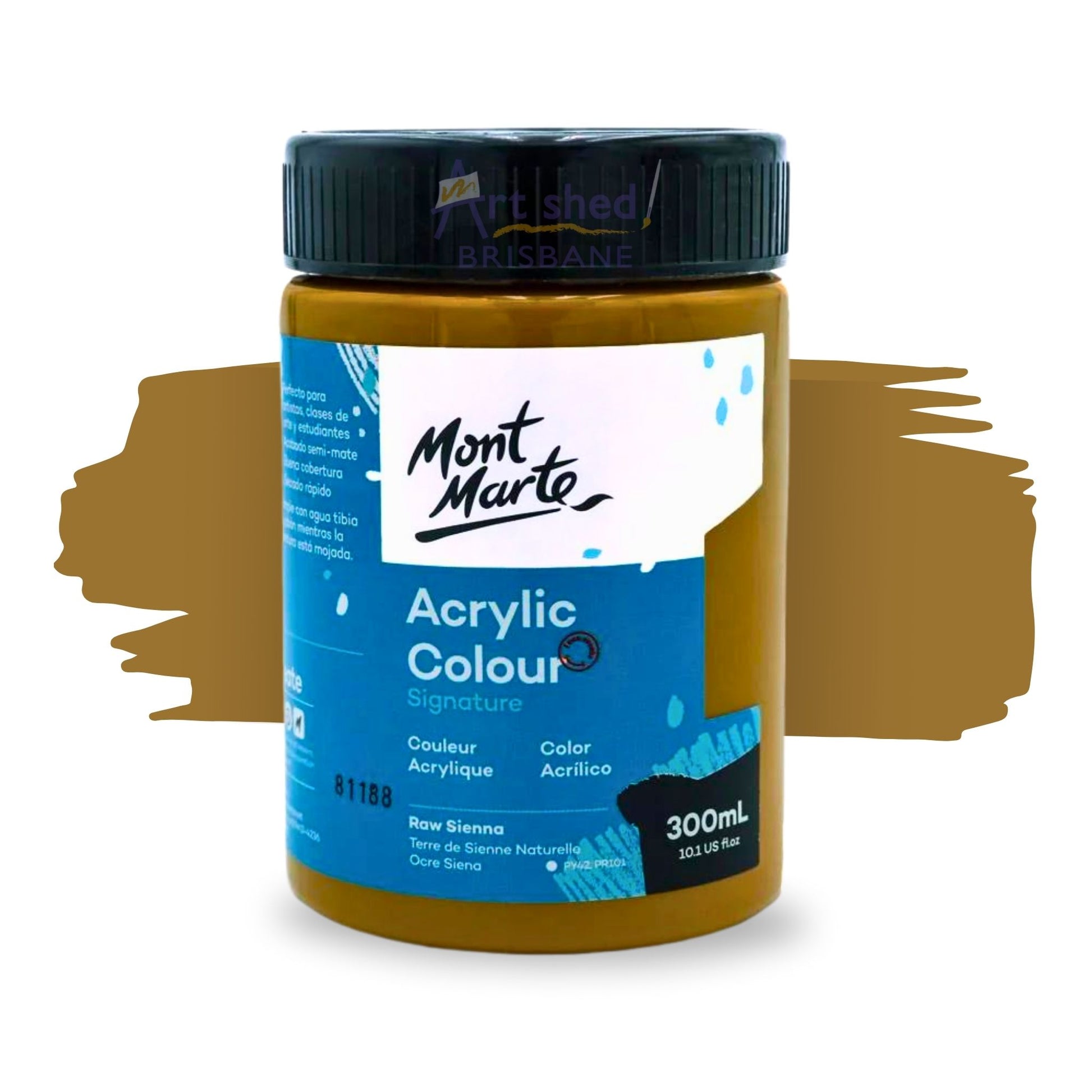 Mont Marte Acrylic Colour Paint 300ml Raw Sienna