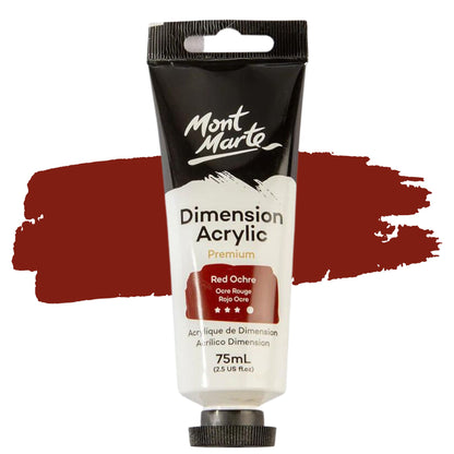 Mont Marte Dimension Acrylic Paint 75ml Red Ochre