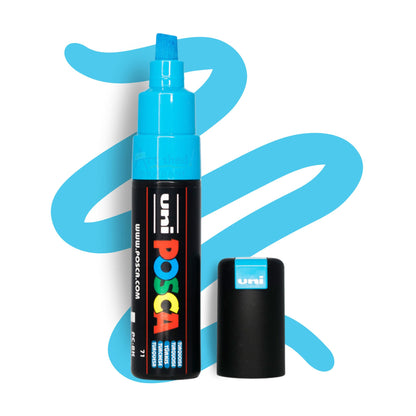 UNI POSCA 8K BOLD CHISEL 8.0mm Turquoise