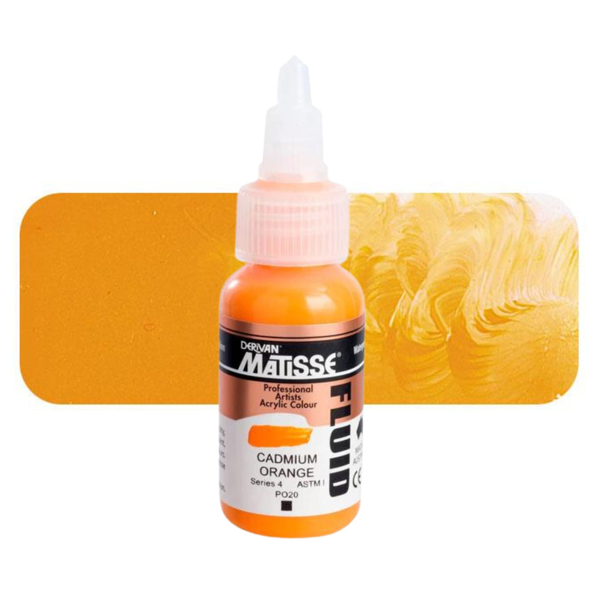 Matisse Fluid Acrylic 36ml S4 CADMIUM ORANGE