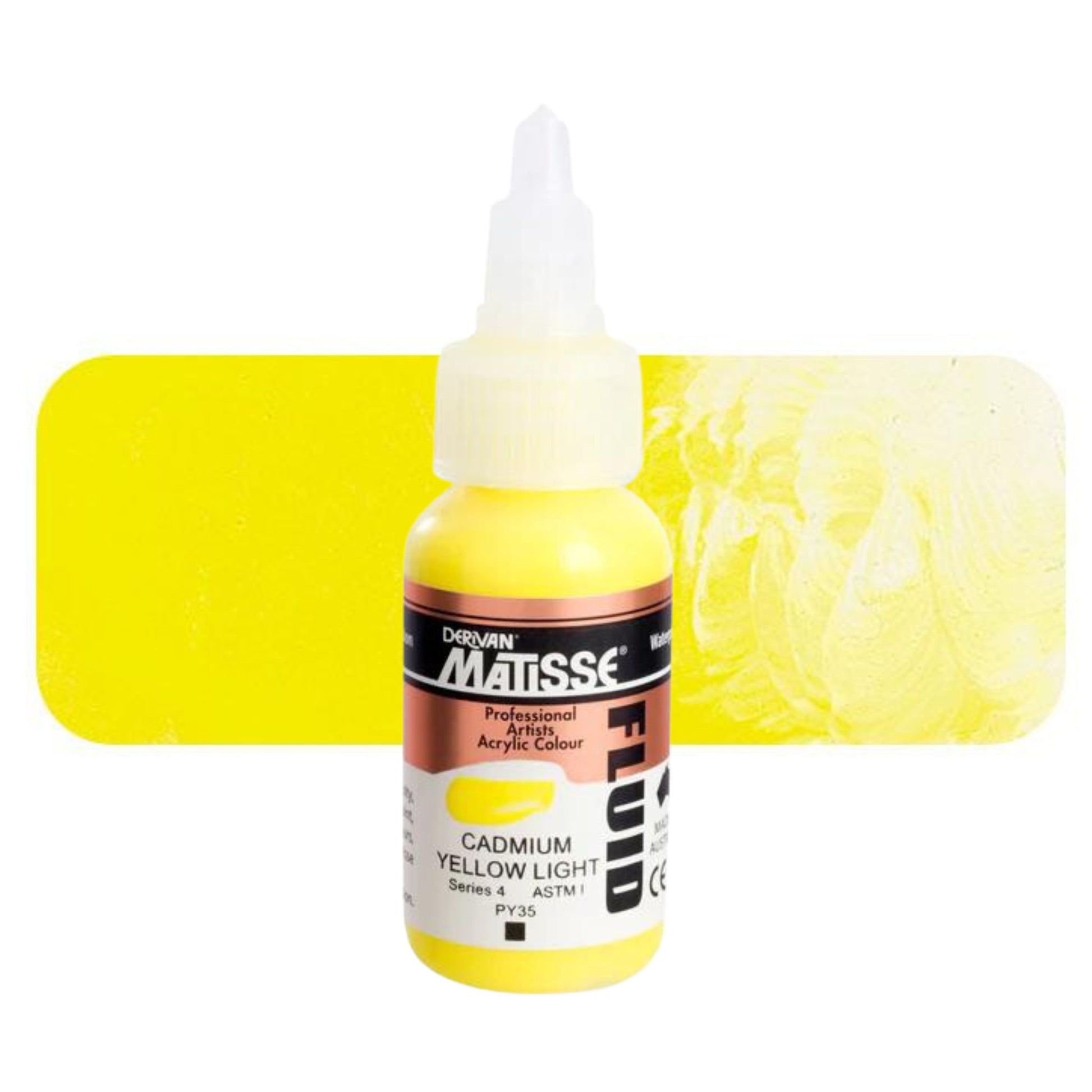 Matisse Fluid Acrylic 36ml S4 CADMIUM YELLOW LIGHT