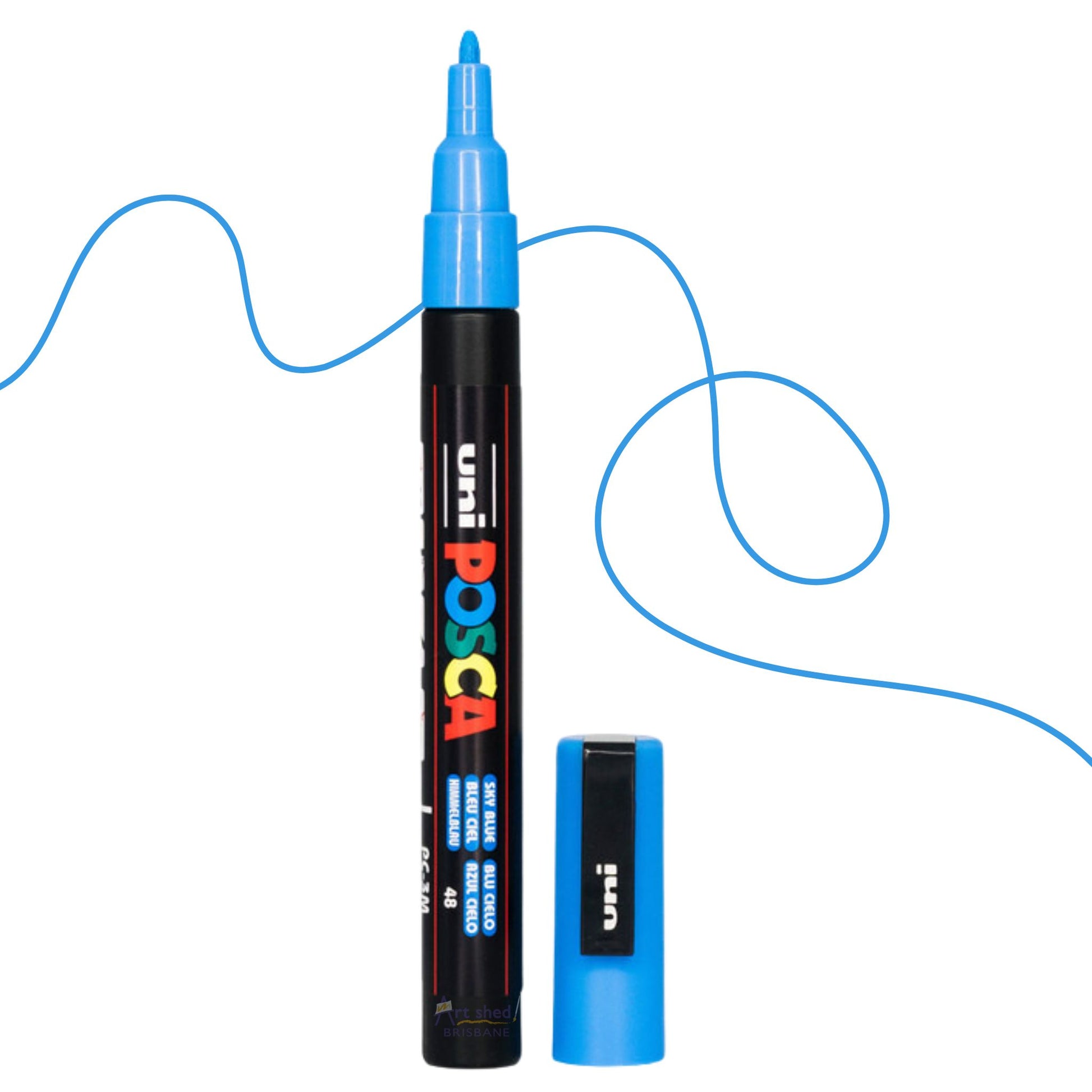 UNI POSCA 3M Fine BULLET 0.9 to 1.3mm Sky Blue