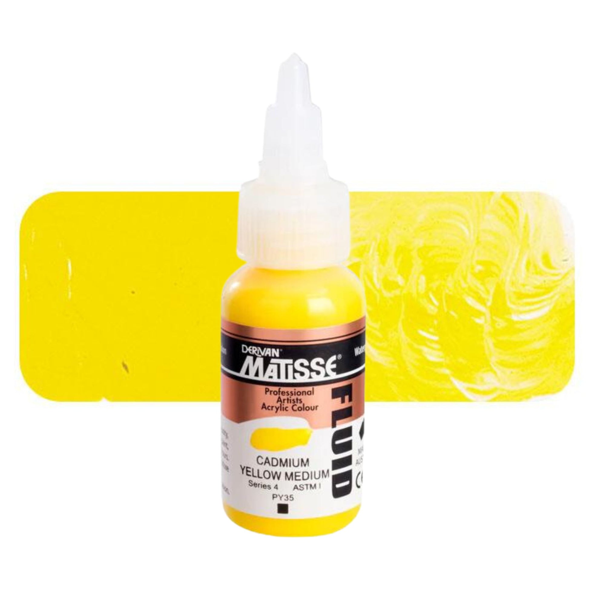 Matisse Fluid Acrylic 36ml S4 CADMIUM YELLOW MEDIUM