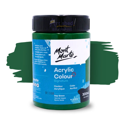 Mont Marte Acrylic Colour Paint 300ml Sap Green