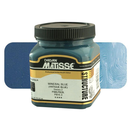 MATISSE STRUCTURE ACRYLIC 250ml S2 MINERAL BLUE - ANTIQUE