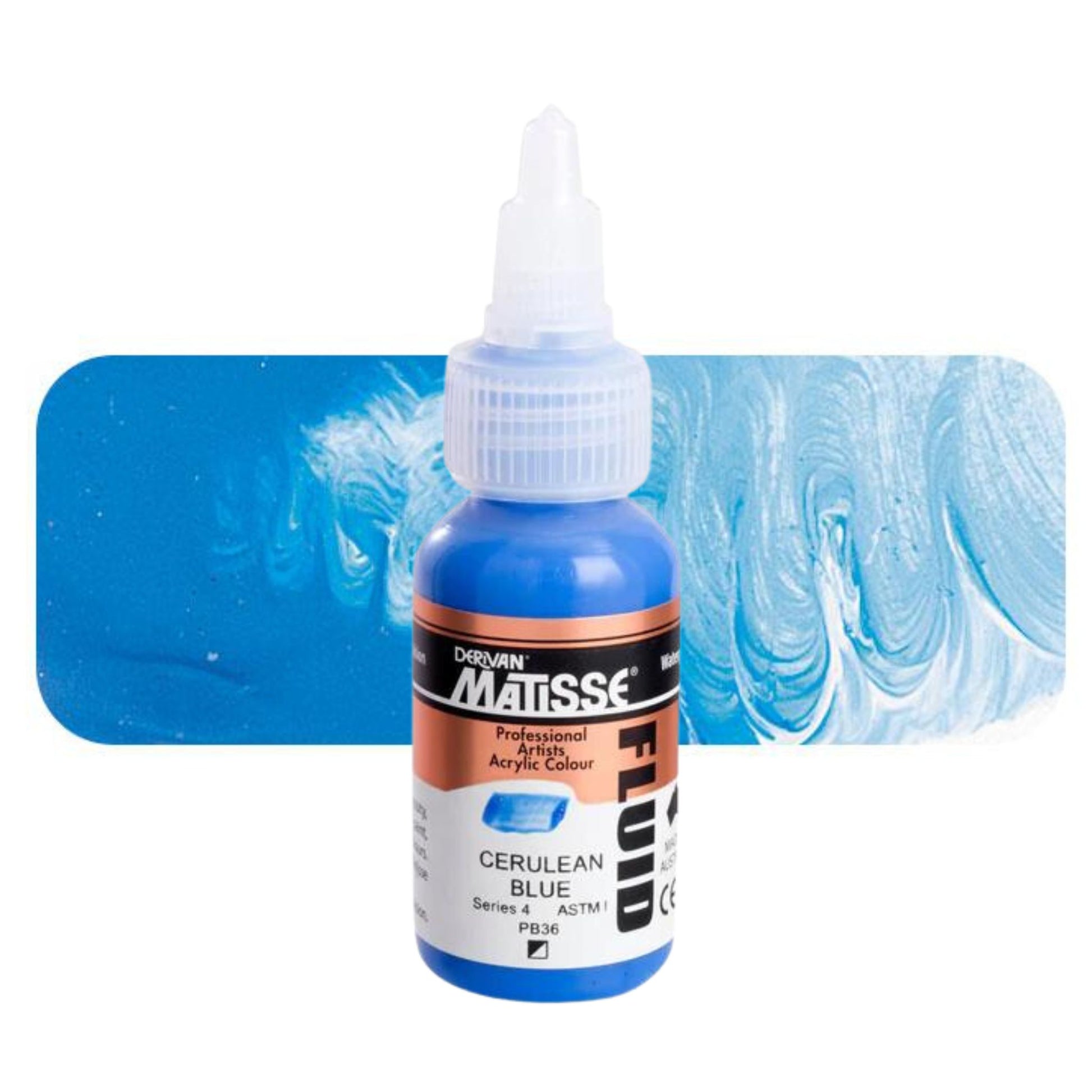 Matisse Fluid Acrylic 36ml S4 CERULEAN BLUE