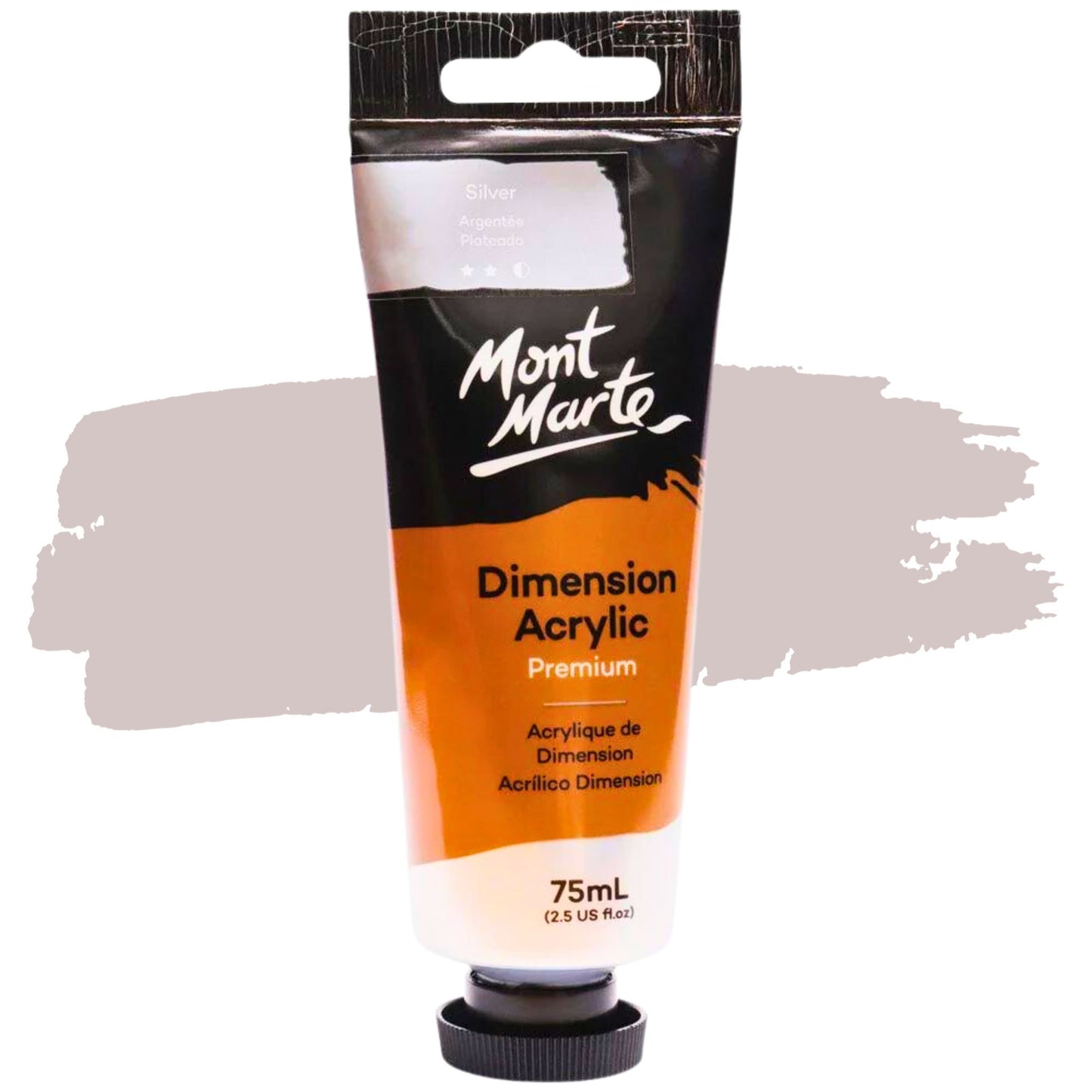 Mont Marte Dimension Acrylic Paint 75ml Silver