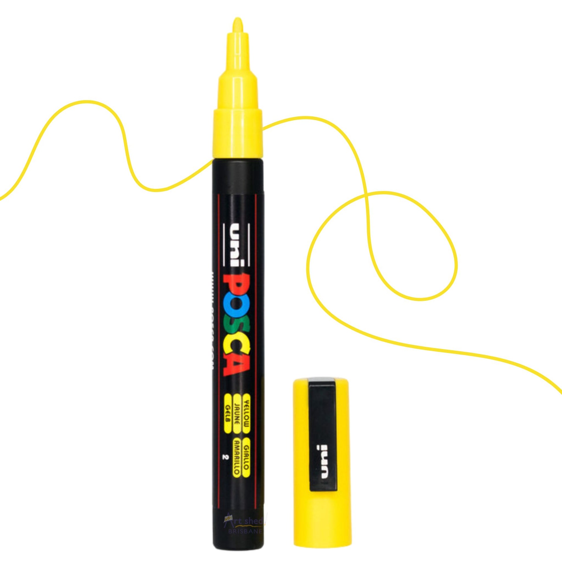 UNI POSCA 3M Fine BULLET 0.9 to 1.3mm Yellow