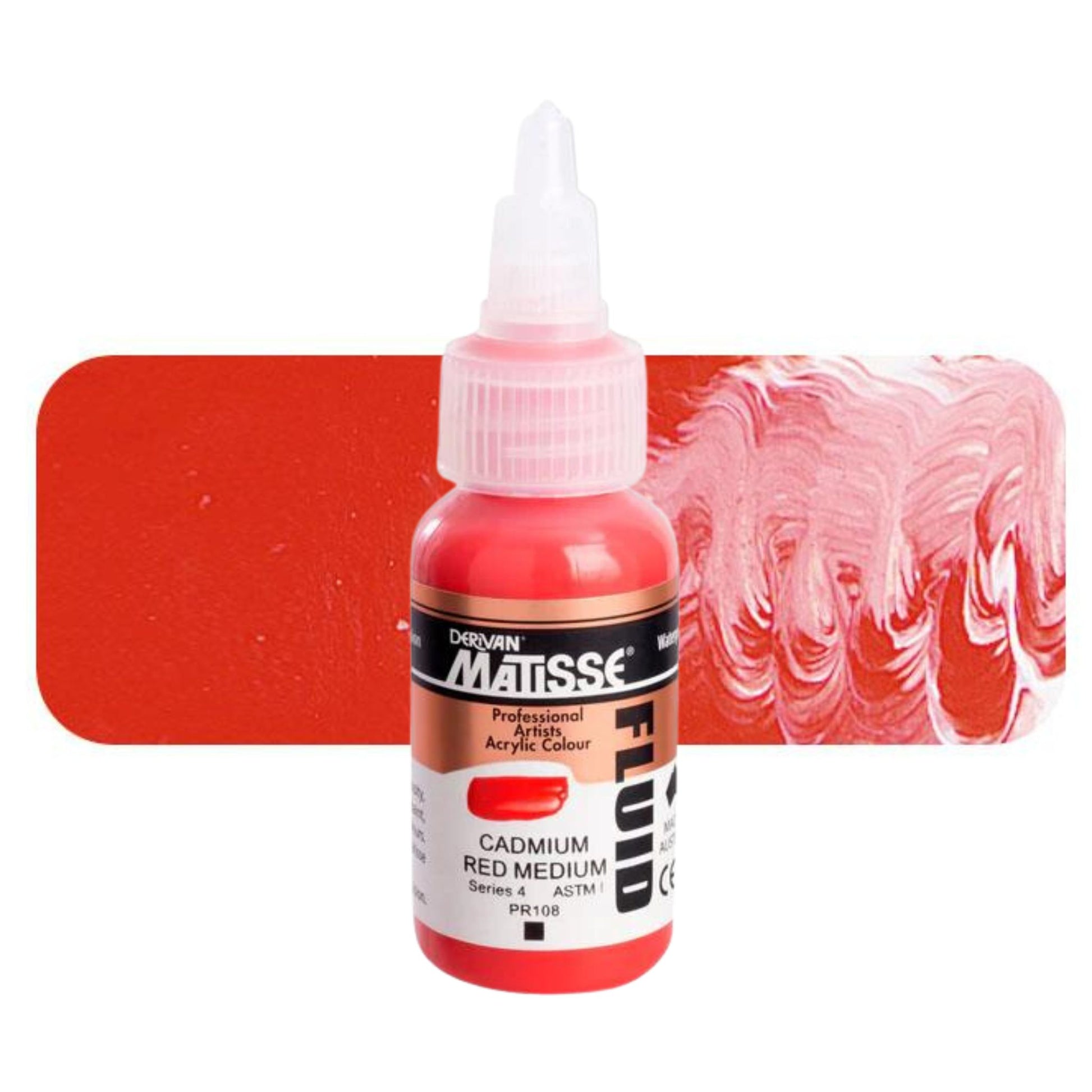 Matisse Fluid Acrylic 36ml S4 Cadmium Red Medium