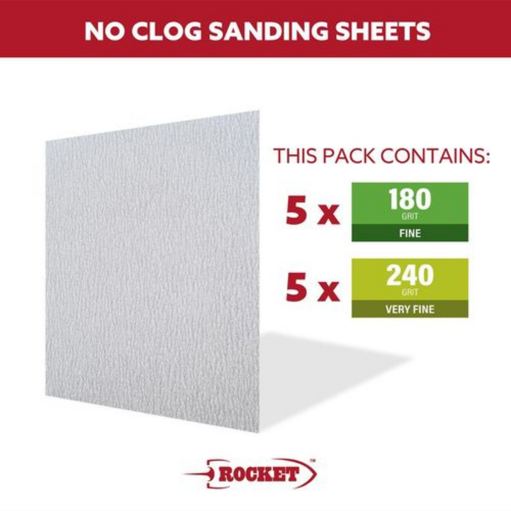 Rocket Sanding Sheets No-Clog 10pc – Art Shed Brisbane