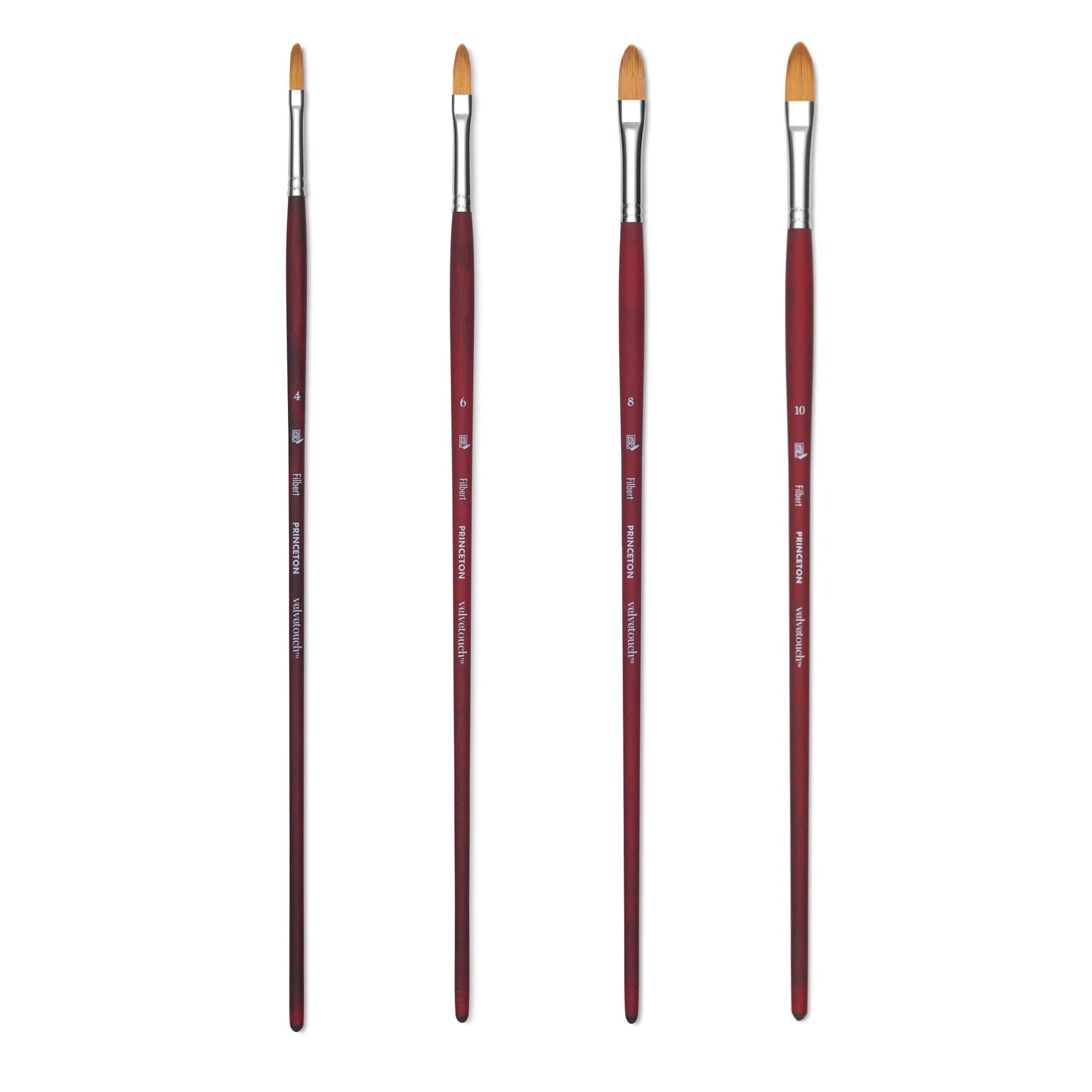 Princeton Velvetouch 3900 Syn Long Handle Filbert