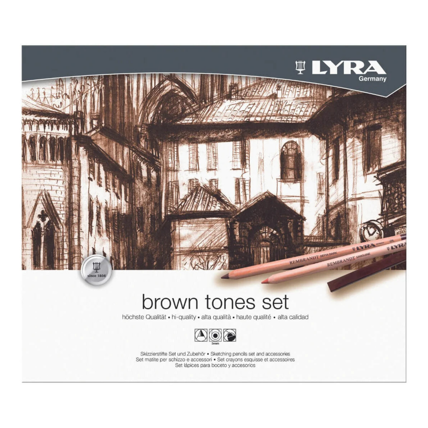 Lyra Rembrandt Brown Tones Tin of 25