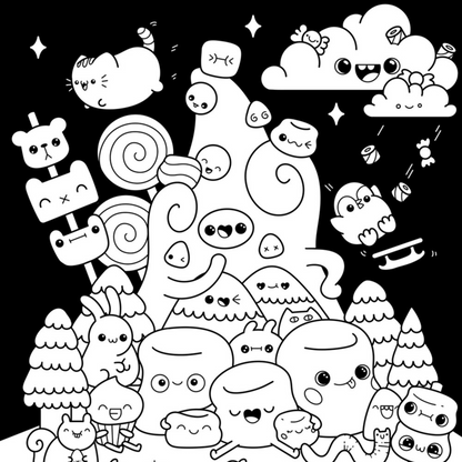 Super Kawaii Colouring Book