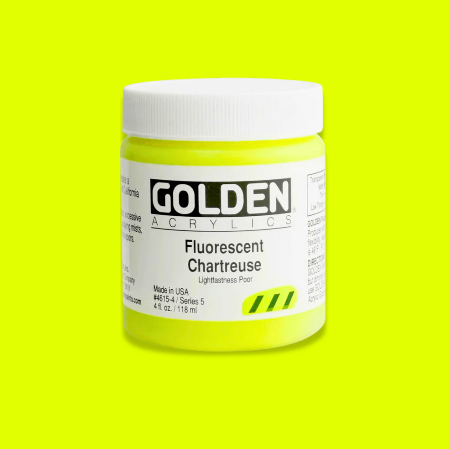 GOLDEN Acrylic 118ml Fluorescent Chartreuse Yellow