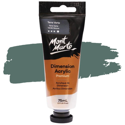 Mont Marte Dimension Acrylic Paint 75ml Terre Verte