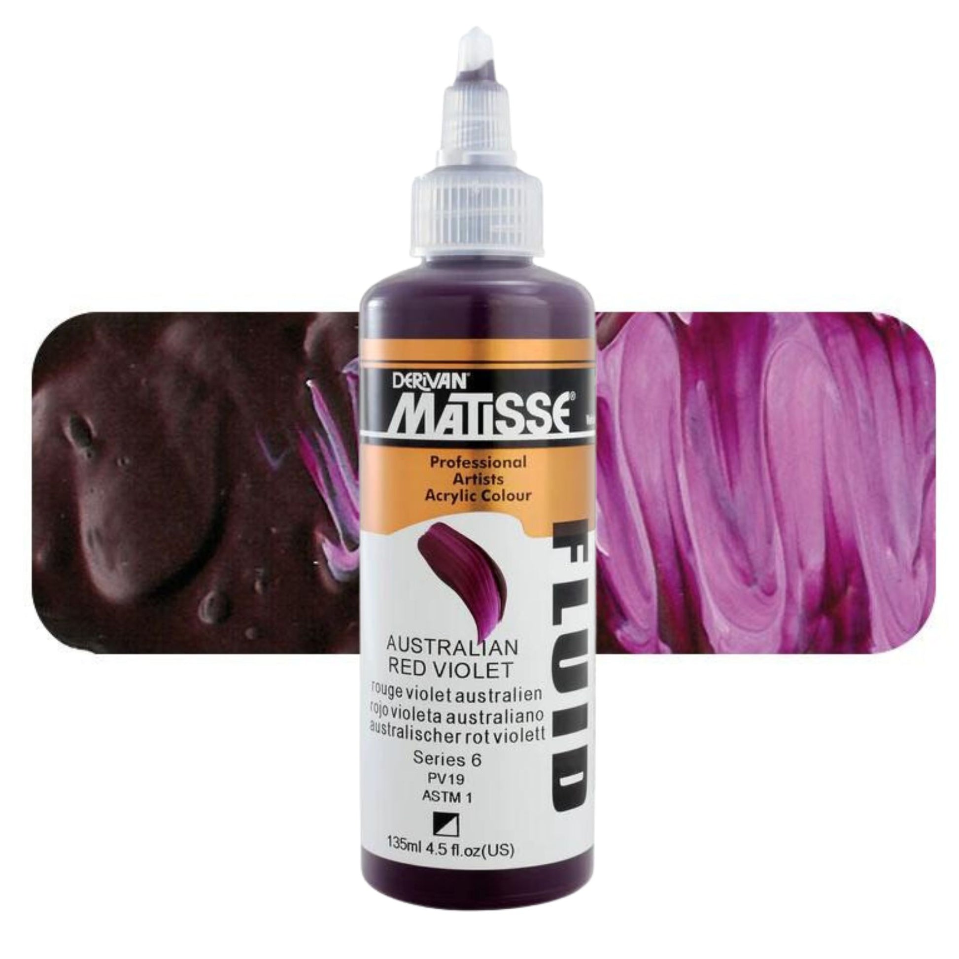 Matisse Fluid Acrylic 135ml S6 AUSTRALIAN RED VIOLET