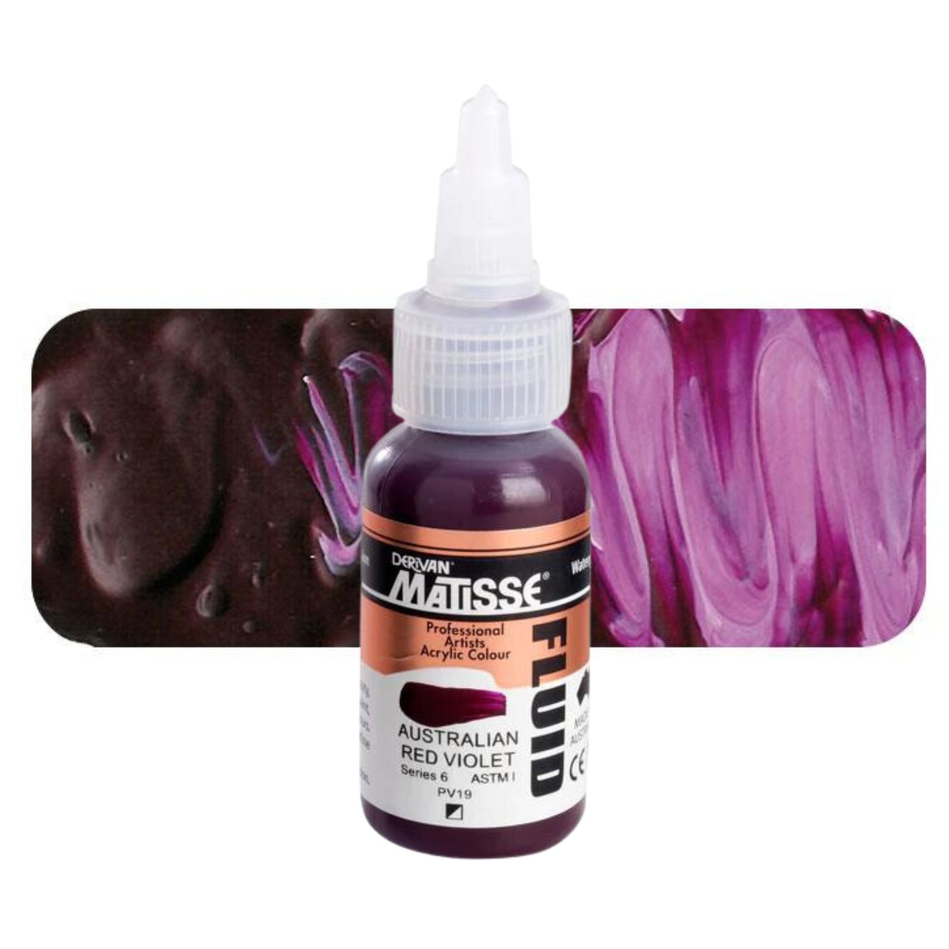 Matisse Fluid Acrylic 36ml S6 AUSTRALIAN RED VIOLET