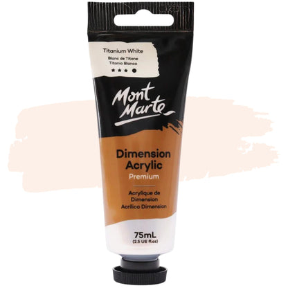 Mont Marte Dimension Acrylic Paint 75ml Titanium White