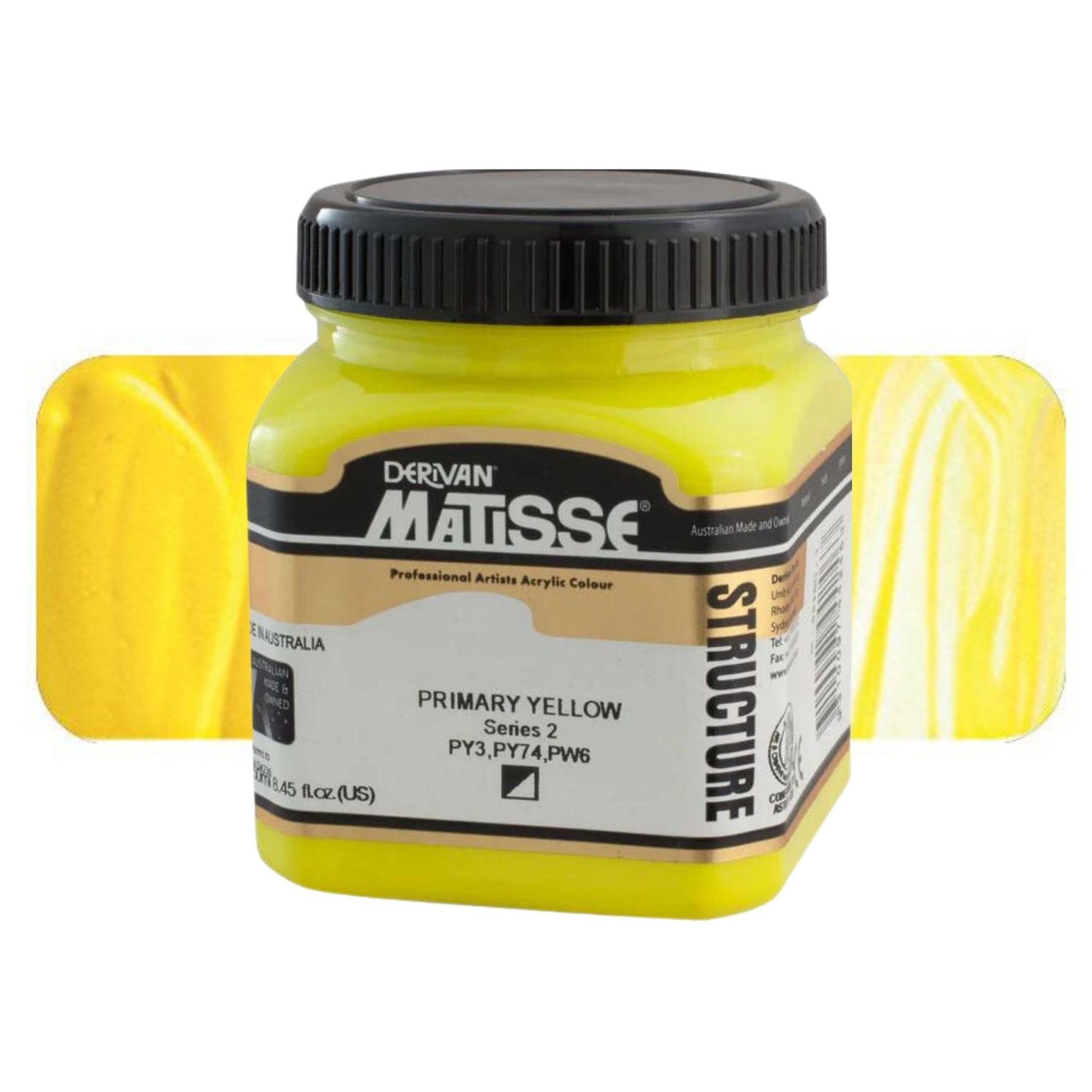 MATISSE STRUCTURE ACRYLIC 250ml S2 PRIMARY YELLOW